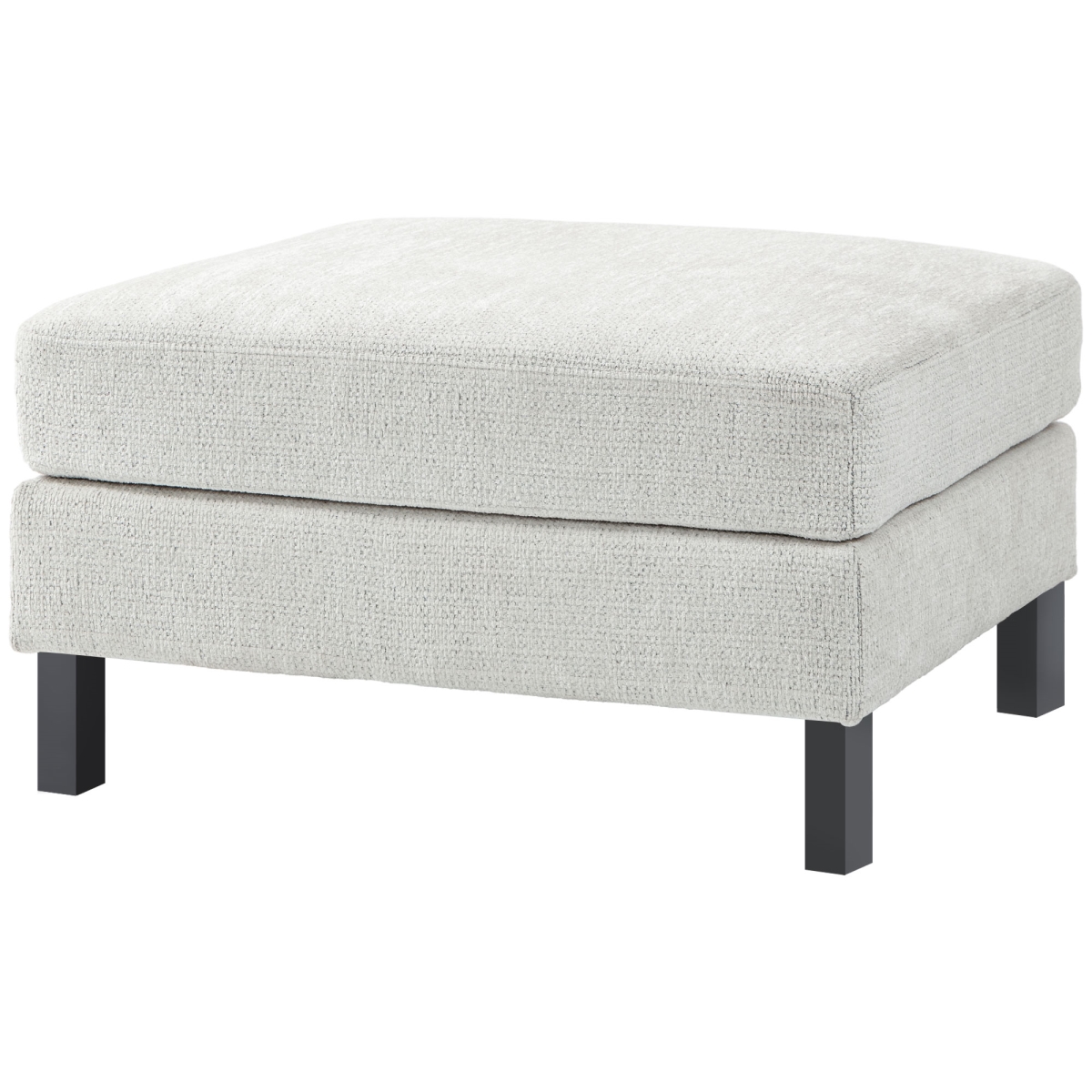 Picture of 212 Main 838-452V80CW Homcom Modern Ottoman&#44; Upholstered Foot Stool with Pocket Spring & Solid Wood Legs for Living Room&#44; Entryway&#44; Cream White