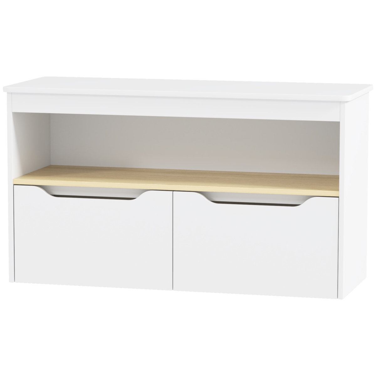 Picture of 212 Main 311-085V80WT Qaba Toy Storage Organizer with 2 Drawers - White
