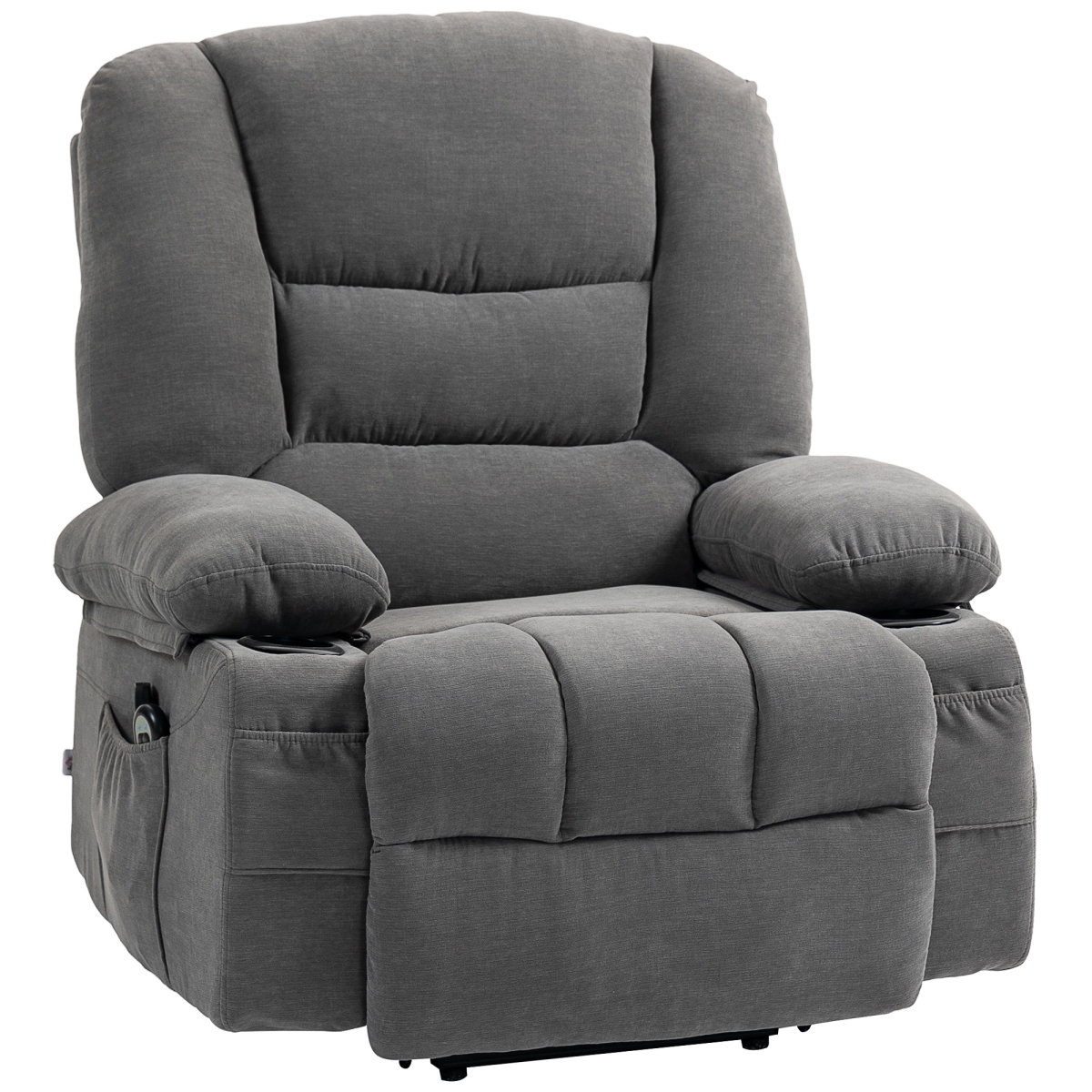 Picture of 212 Main 713-168V80CG Homcom Power Lift Chair - Charcoal Gray
