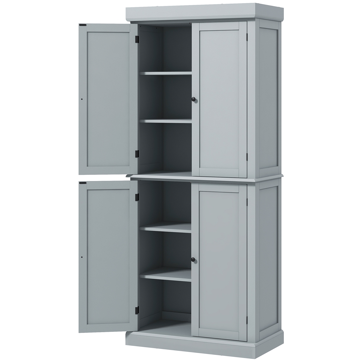 Picture of 212 Main 835-118V81GY Homcom 72 in. Kitchen & Pantry Storage&#44; Freestanding Food Cupboard Cabinet with Doors & 6-Tier Shelves for Kitchen&#44; Laundry - Gray