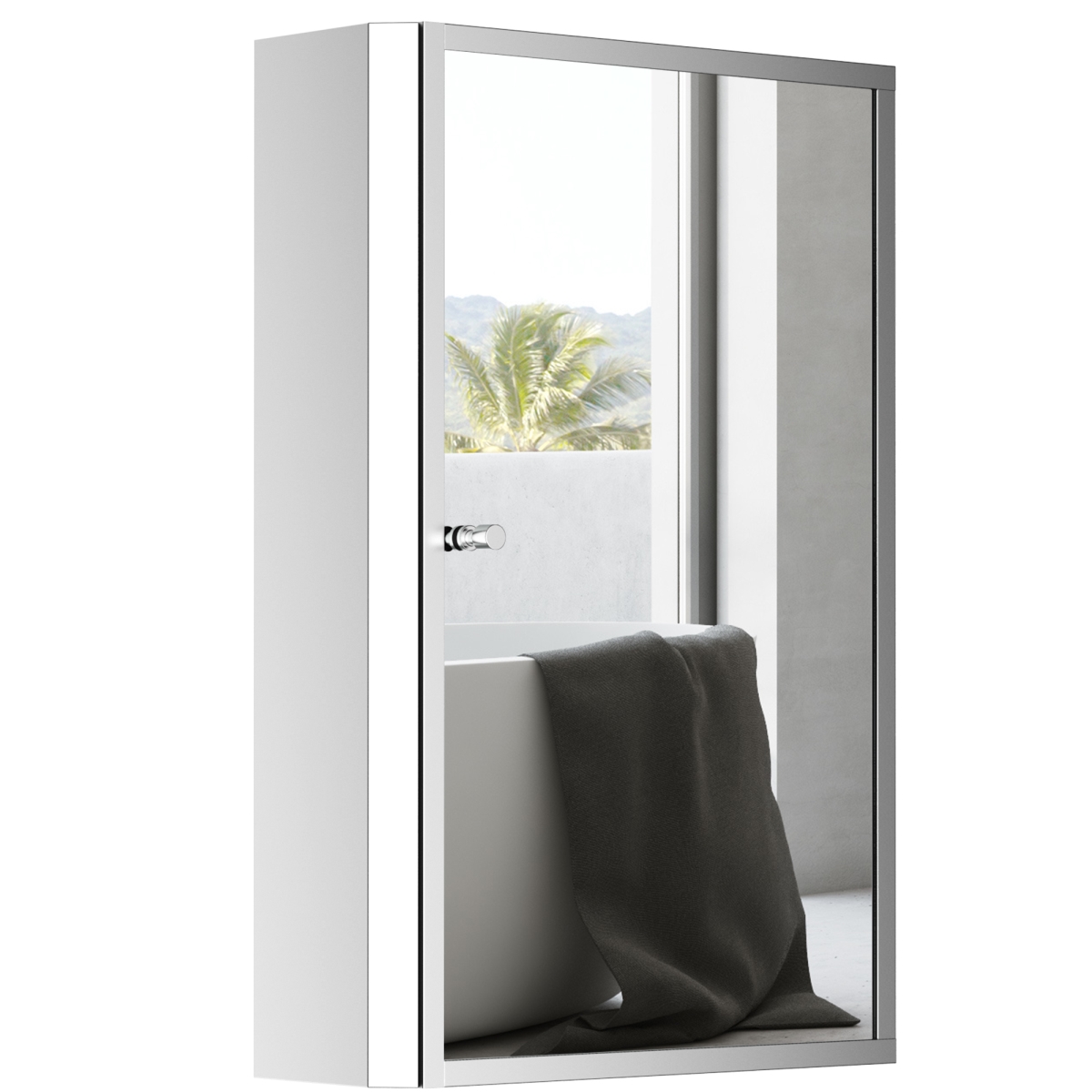 Picture of 212 Main 834-060 Homcom 24 in. Mirrored Medicine Storage Cabinet