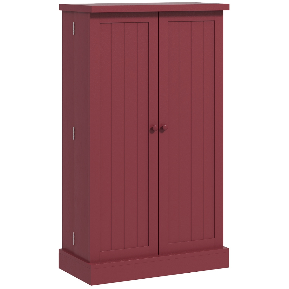 Picture of 212 Main 83A-096V80RD Homcom Kitchen Pantry Cabinet Freestanding 5-Tier 12 Spice Rack Adjustable Shelves - Red