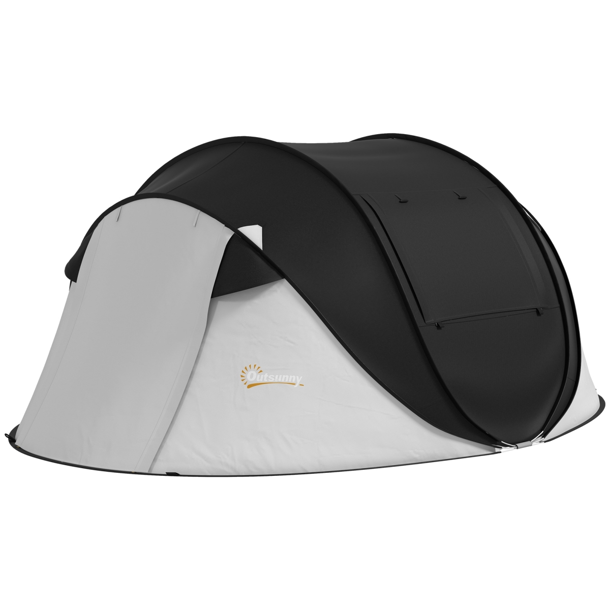 Picture of 212 Main A20-348V00BK Outsunny Pop Up Tent with Porch & Carry Bag&#44; 3000mm Waterproof for 2-3 People Camping Hiking - Black