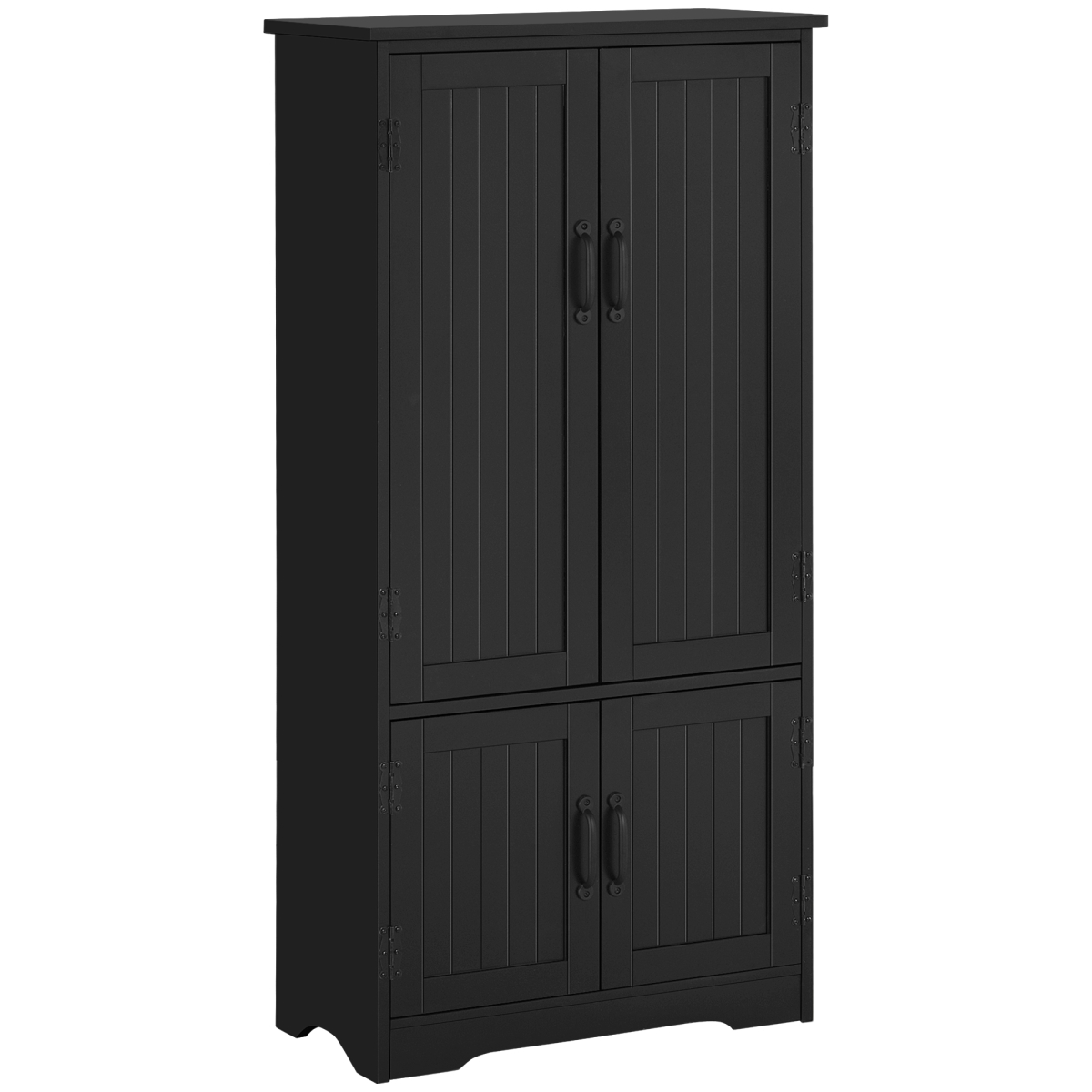 Picture of 212 Main 837-087BK Homcom Accent Floor Storage Cabinet Kitchen Pantry with Adjustable Shelves & 2 Lower Doors - Black