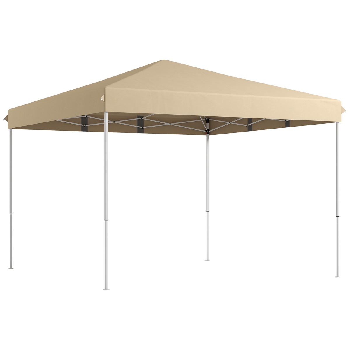 Picture of 212 Main 84C-332V00BG Outsunny 13 x 13 ft. Pop Up Canopy Tent with Height Adjustable&#44; Wheeled Carry Bag for Outdoor&#44; Garden&#44; Patio - Beige