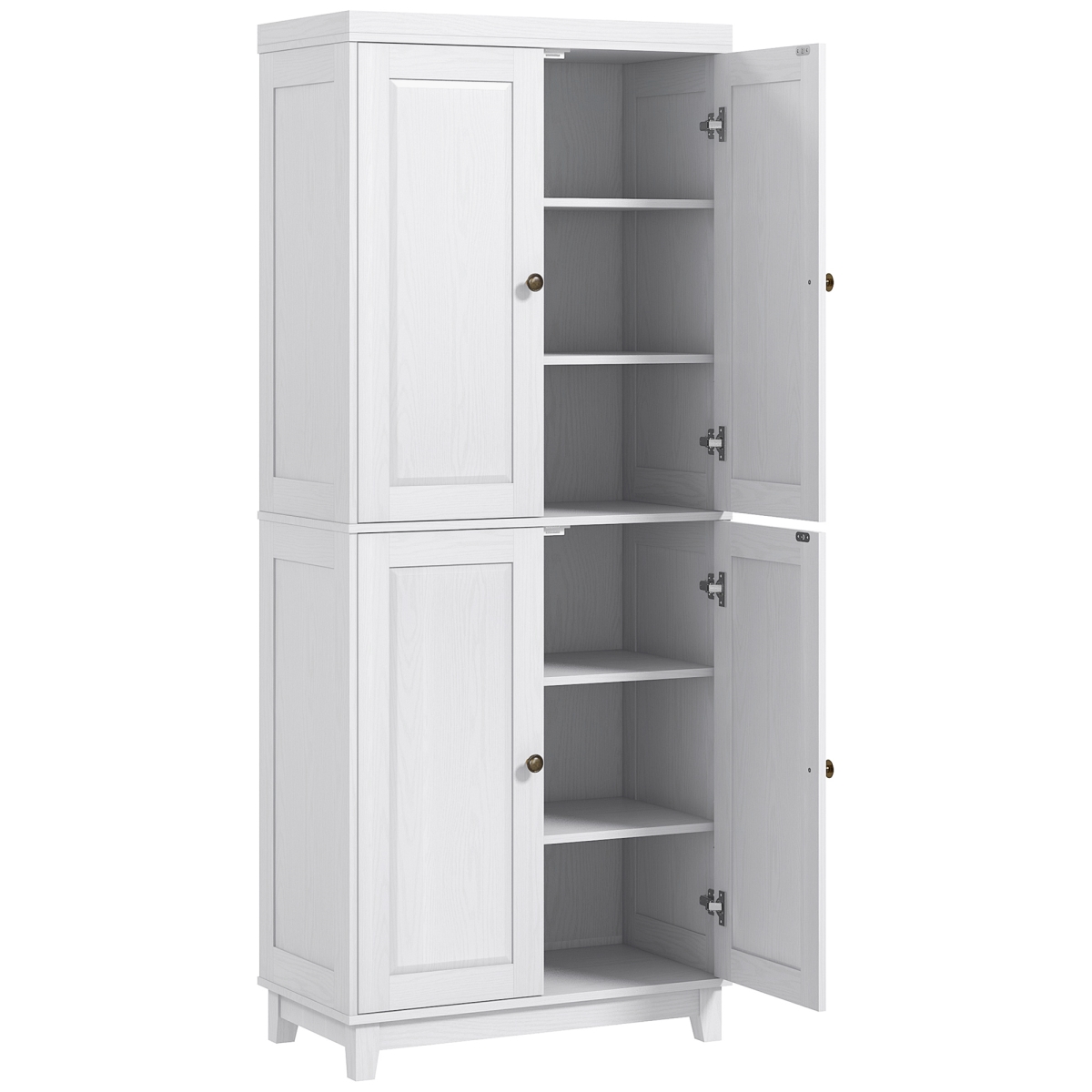 Picture of 212 Main 835-703V81WT Homcom 72.5 in. Kitchen Cabinet&#44; Pantry Storage Cabinet with 4 Doors&#44; Adjustable Shelves for Dining Room&#44; Distressed White