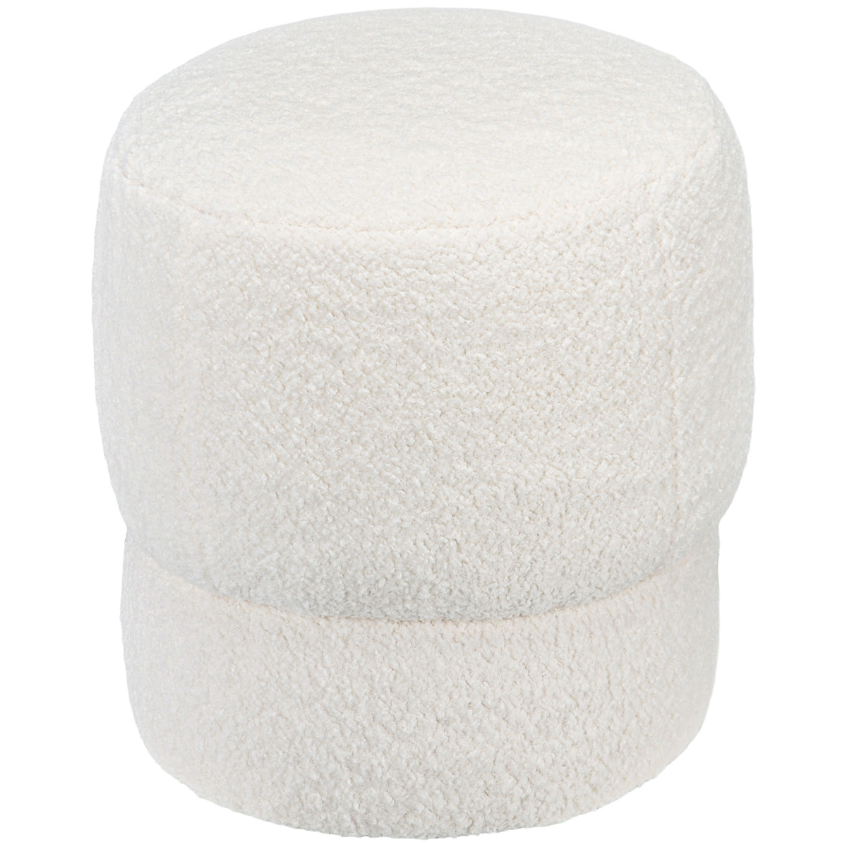 Picture of 212 Main 838-460V01CW Homcom Round Ottoman - White
