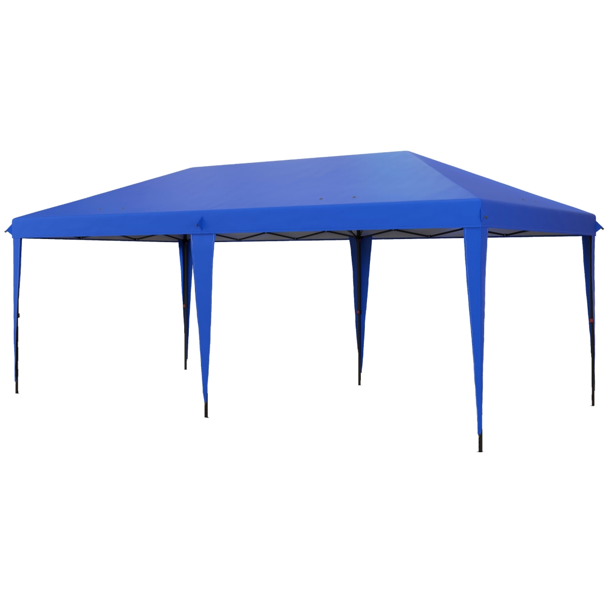 Picture of 212 Main 84C-118V04BU Outsunny Outdoor Gazebo Pop Up Canopy 10 x 19.2 ft. Party Tent Blue Carry Bag