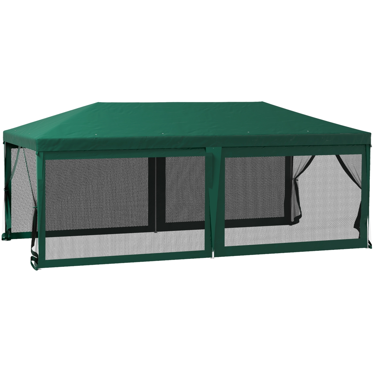 Picture of 212 Main 84C-023V02GN Outsunny 10 x 20 ft. Party Tent&#44; Outdoor Wedding Canopy & Gazebo Shade Shelter with 6 Removable Sidewalls for Event&#44; BBQ&#44; Green
