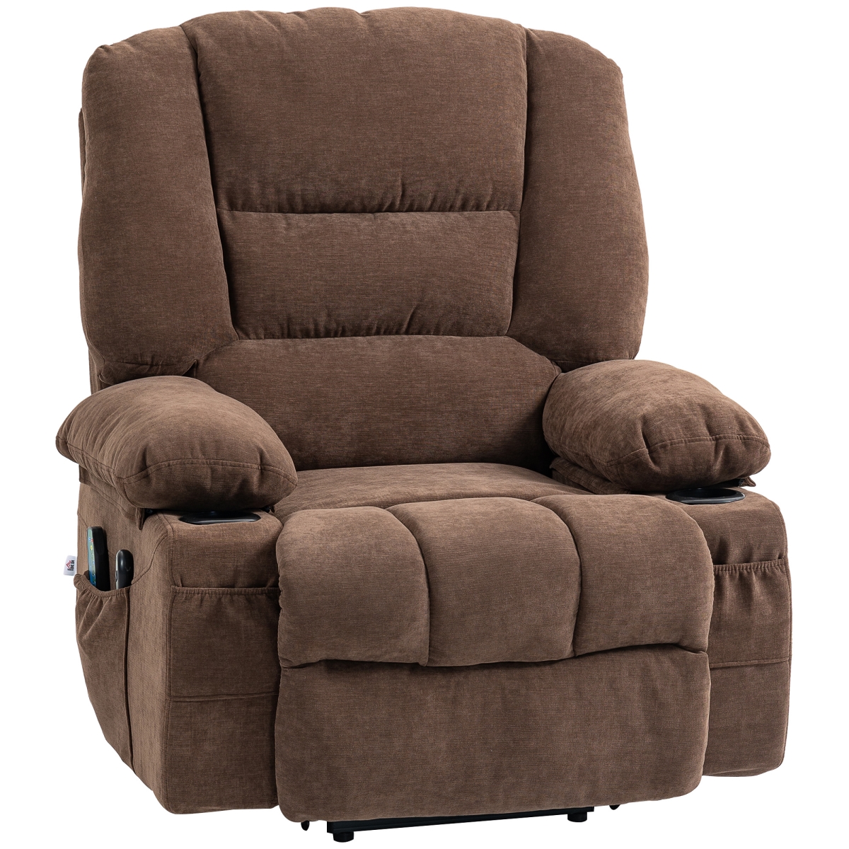 Picture of 212 Main 713-168V80BN Homcom Power Lift Chair - Brown