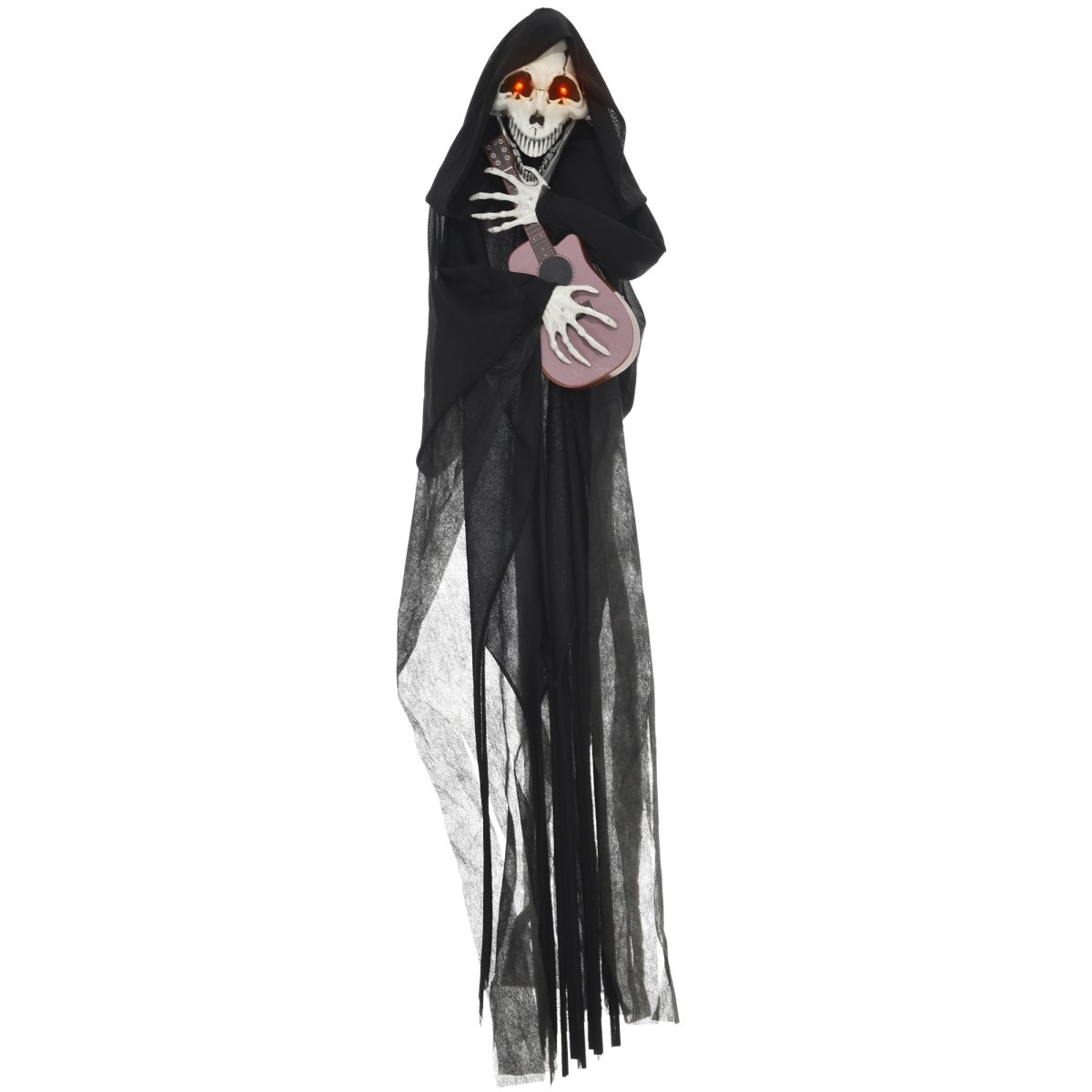 Picture of 212 Main 844-844V00BK Homcom Guitar-Playing Grim Reaper Outdoor Halloween Decoration Animatronic