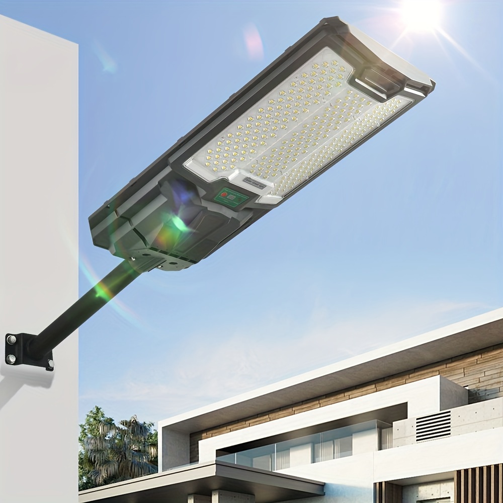 Picture of 212 Main F-HEM-W1592P189969 Solar Street Lights Outdoor with 66 Piece LED Beads - Black & White