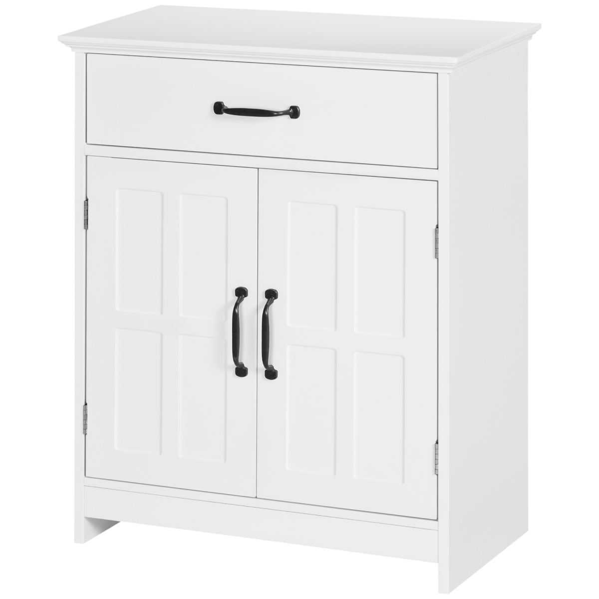 Picture of 212 Main 834-569V80WT Kleankin Modern Bathroom Storage Cabinet&#44; 2 Doors&#44; Drawer & Adjustable Shelf - White