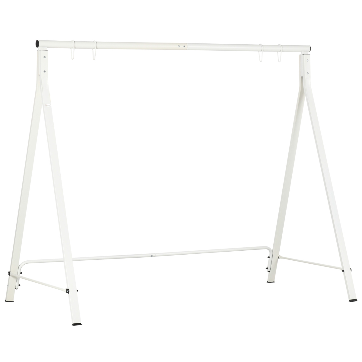 Heavy Duty Metal Porch Swing Stand - White - 660 lbs Capacity - A-Frame Design