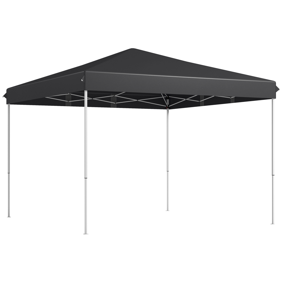 Picture of 212 Main 84C-332V00GY Outsunny Canopy Tent Versatile 13 x 13 ft. Pop Up with Easy Height Adjustment & Wheeled Carry Bag - Gray