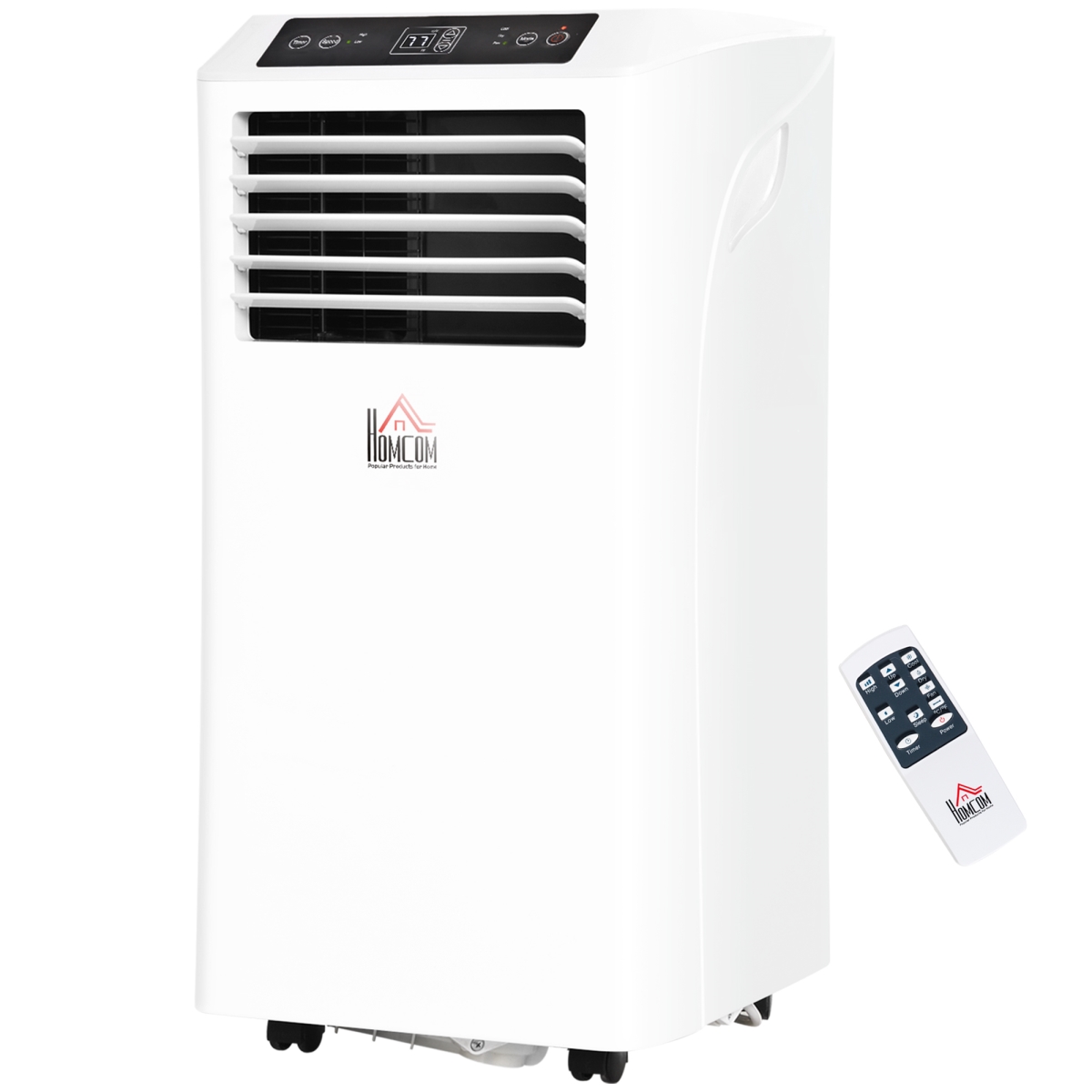 823-002V81 Homcom 8000BTU Portable Air Conditioner with Remote Controller & LED Display - White