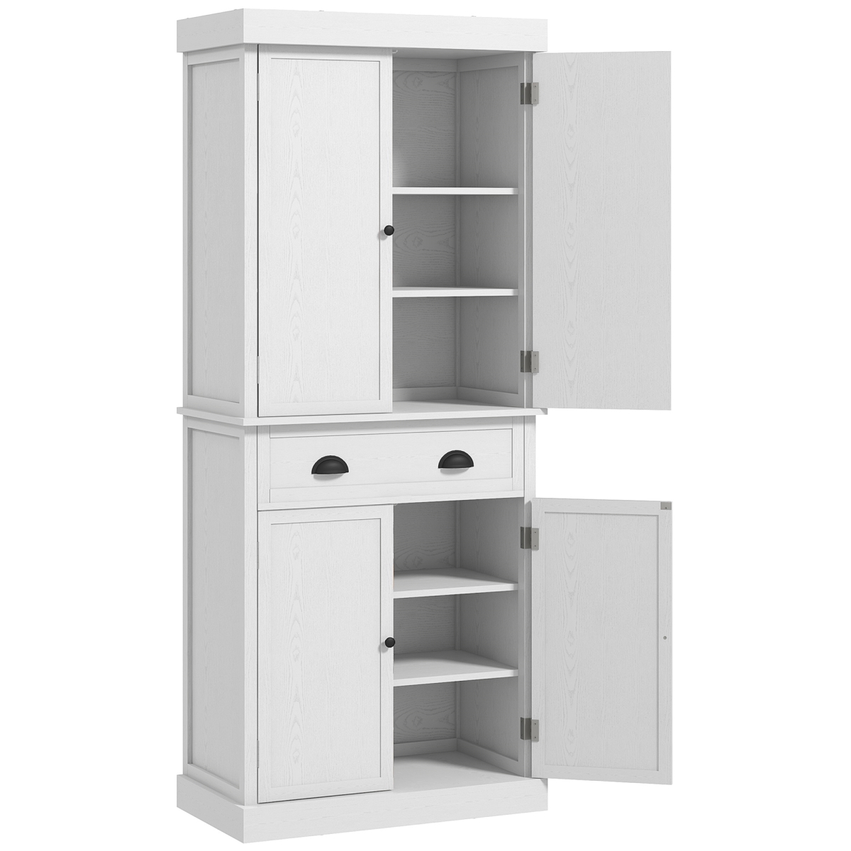 Picture of 212 Main 835-115V82WT Homcom 72 in. Freestanding Kitchen Cabinet Pantry with Shelves - White