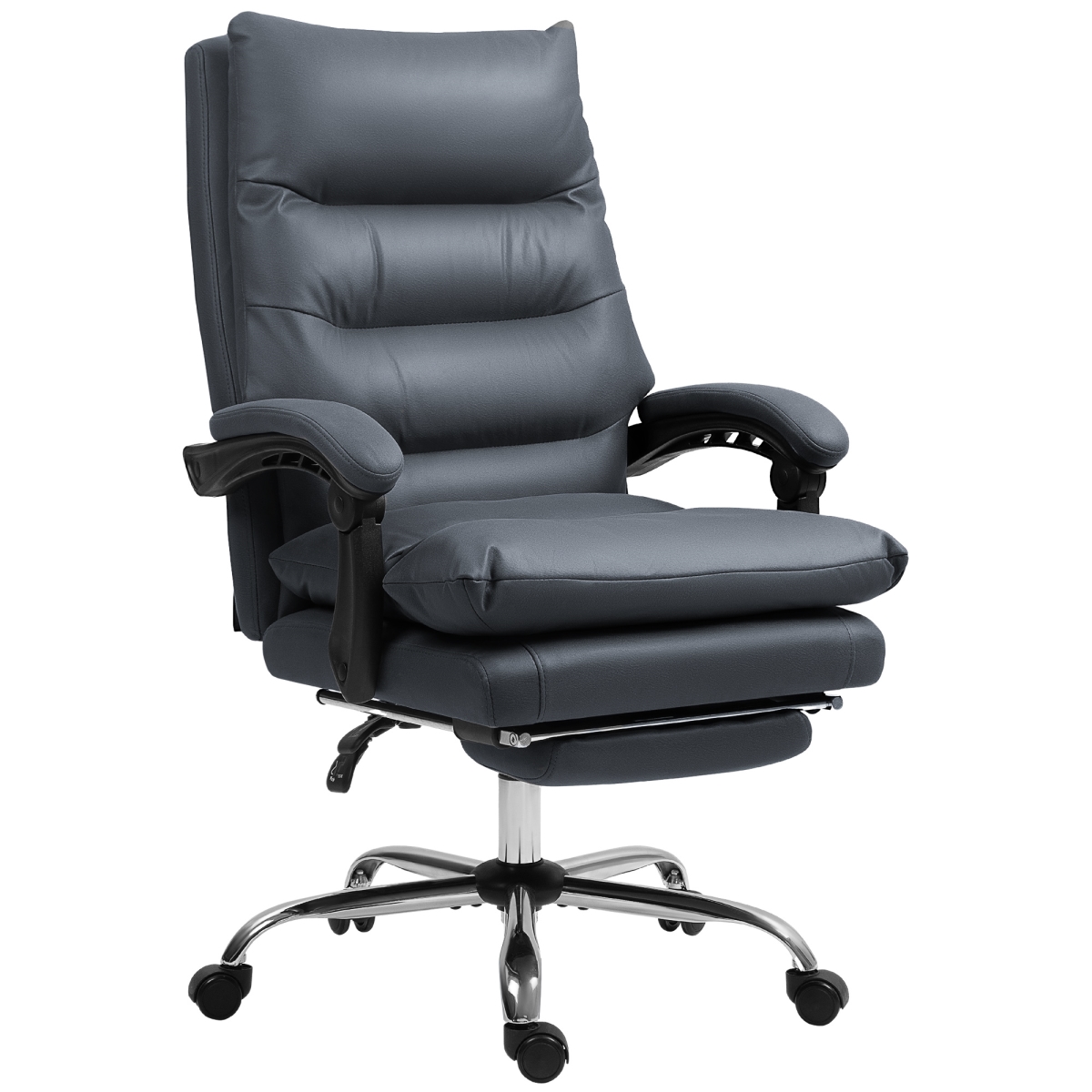 Picture of 212 Main 921-674V80CG Vinsetto Microfiber Massage Office Chair - Dark Gray