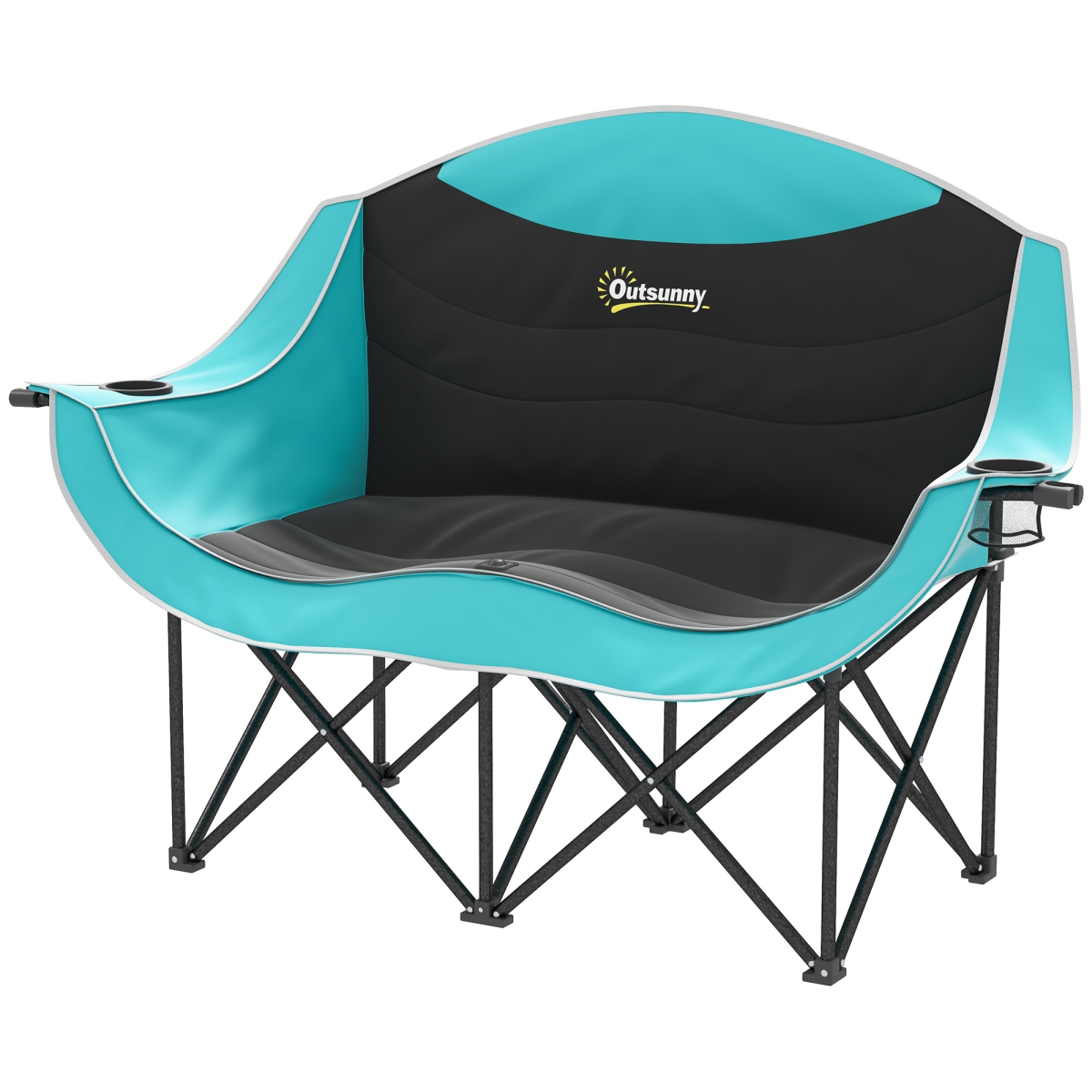 Picture of 212 Main A20-509V00GN 36.2 in. Outsunny Padded Folding Camp Chair&#44; Green