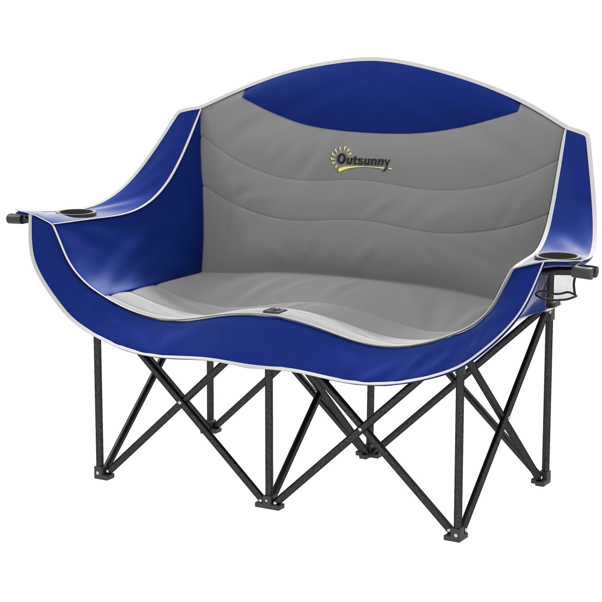 Picture of 212 Main A20-509V00BU 36.2 in. Outsunny Padded Folding Camp Chair&#44; Blue