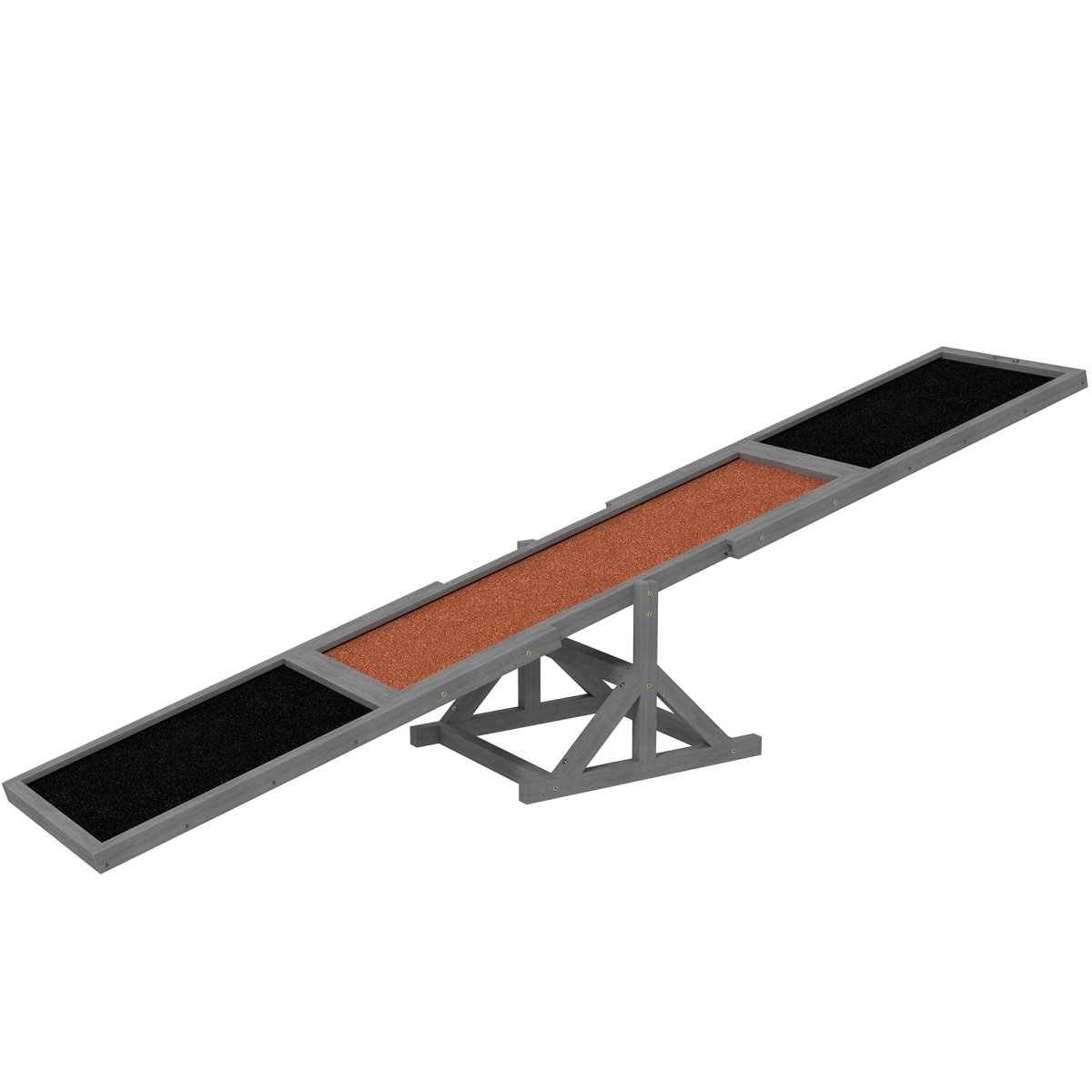 Picture of 212 Main D03-001V01GY 13.8 in. PawHut Wooden Dog Agility Seesaw for Training & Exercise&#44; Gray