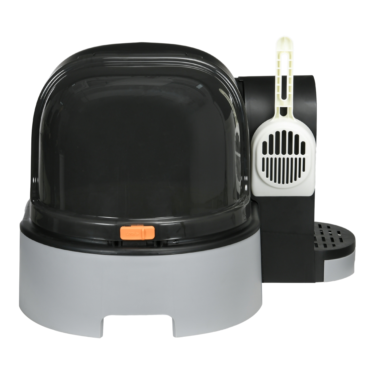 Picture of 212 Main D31-080V00GY 16.5 in. PawHut Cat Litter Box & Scoop&#44; Gray