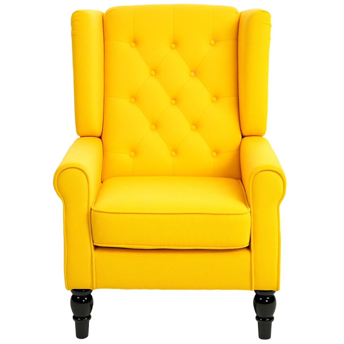 Picture of 212 Main 833-695V80YL 40.25 in. Homcom Wingback Accent Chair for Living Room&#44; Yellow