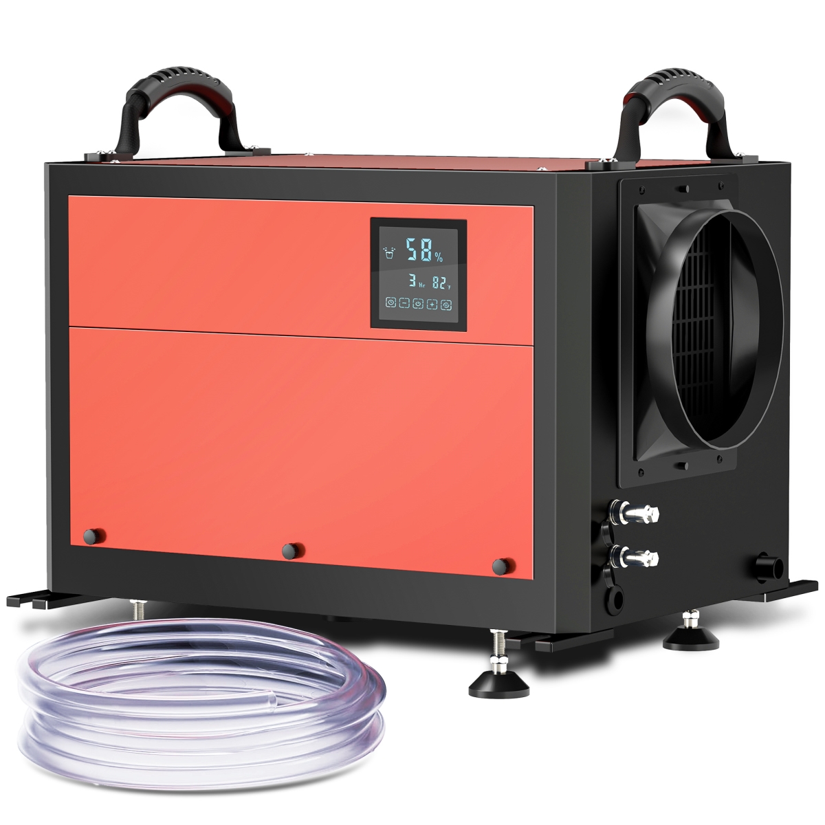 Picture of 212 Main 821-043V80RD 13.9 in. Durhand 110 Pints Crawl Space Dehumidifier for Basement&#44; Red