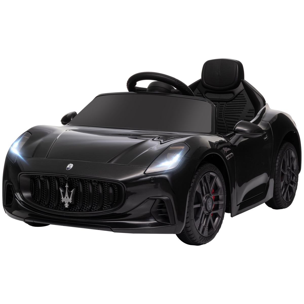 Picture of 212 Main 370-345V80BK Qaba Maserati Gran Turismo Licensed 12V Kids Remote Control Electric Car&#44; Black