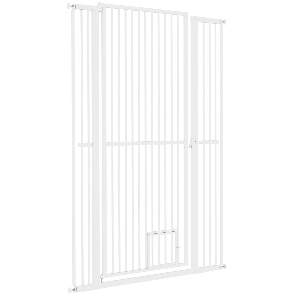 Picture of 212 Main D06-240V10WT 59.1 in. PawHut Extra Tall Pet Gate for Doorway&#44; Hallway&#44; White