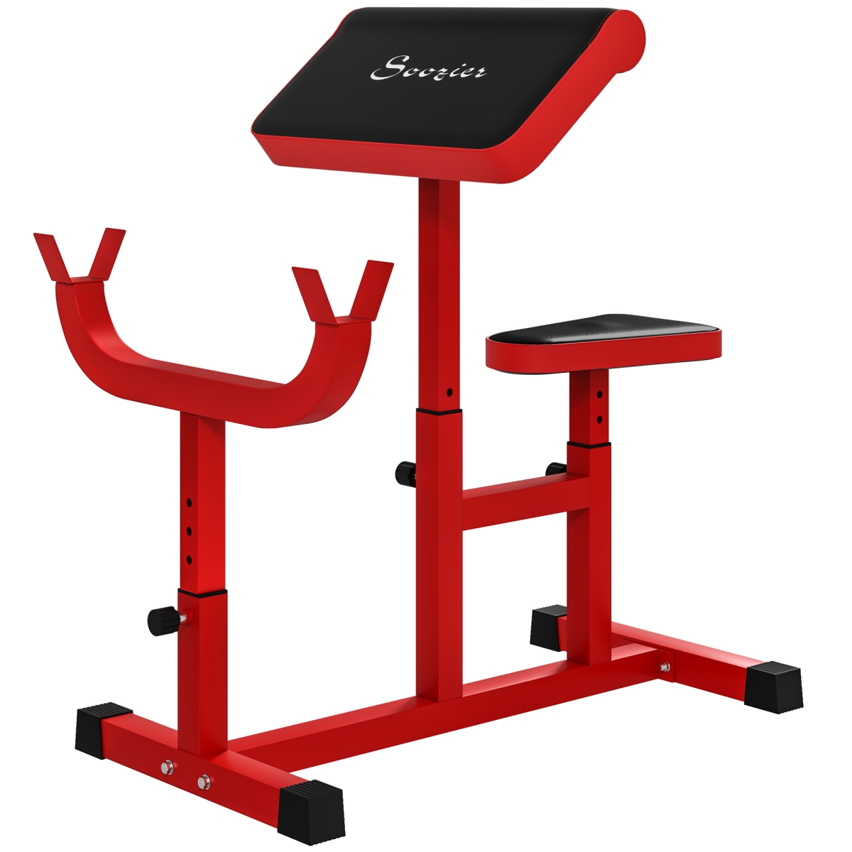 Picture of 212 Main A91-368V00RD 40.2 in. Soozier 265 lbs Preacher Curl Bench for Strength Training&#44; Red