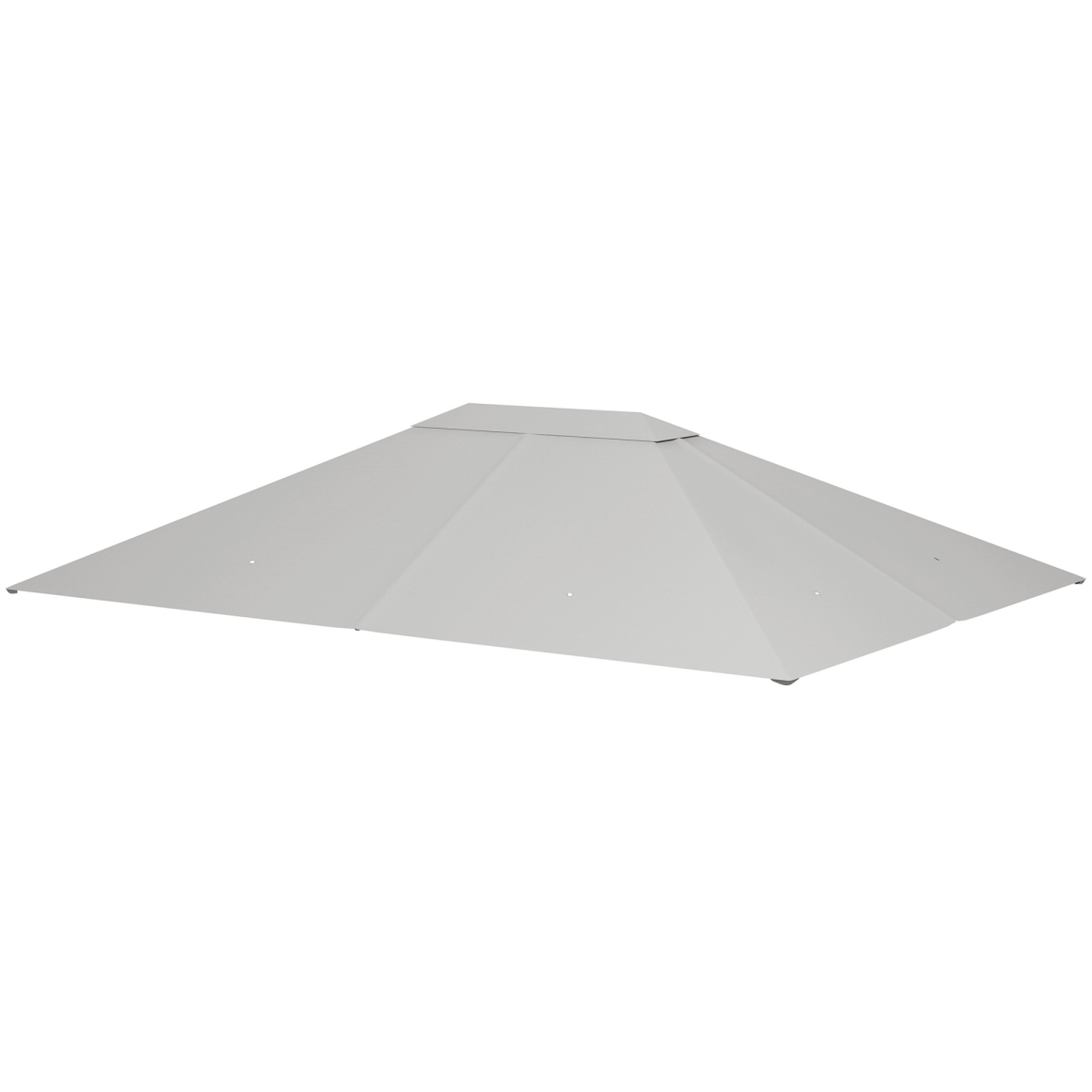 84C-487V00LG 10 x 13 ft. Outsunny Gazebo Canopy, Light Gray