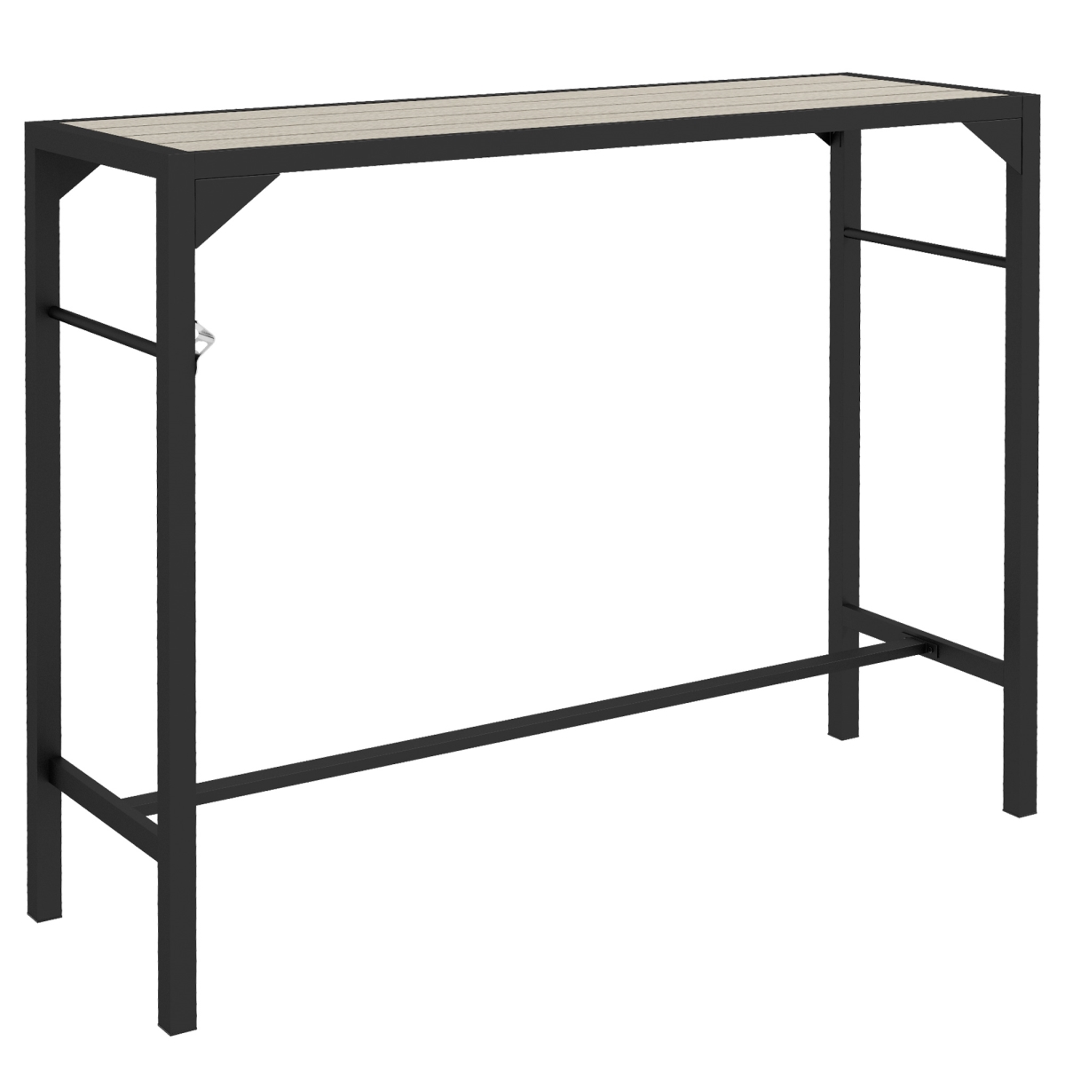 Picture of 212 Main 84G-261V00LR 39 in. Outsunny Patio Bar Table&#44; Light Brown & Black