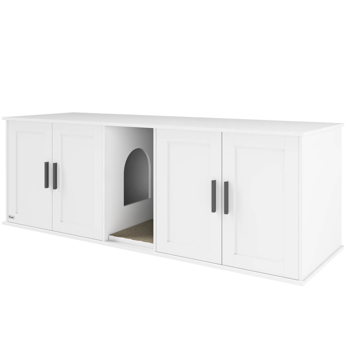 Picture of 212 Main D31-117V00WT 20.1 in. PawHut Cat Litter Box Enclosure & Double Room&#44; White