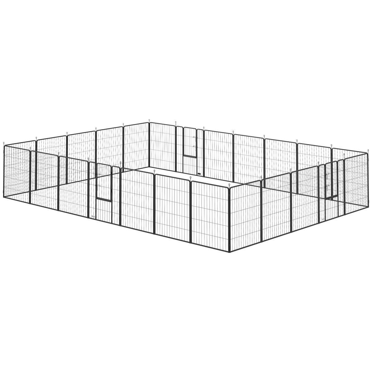 Picture of 212 Main D06-181V01BK 39.4 in. PawHut Dog Playpen for Indoor Outdoor&#44; Black