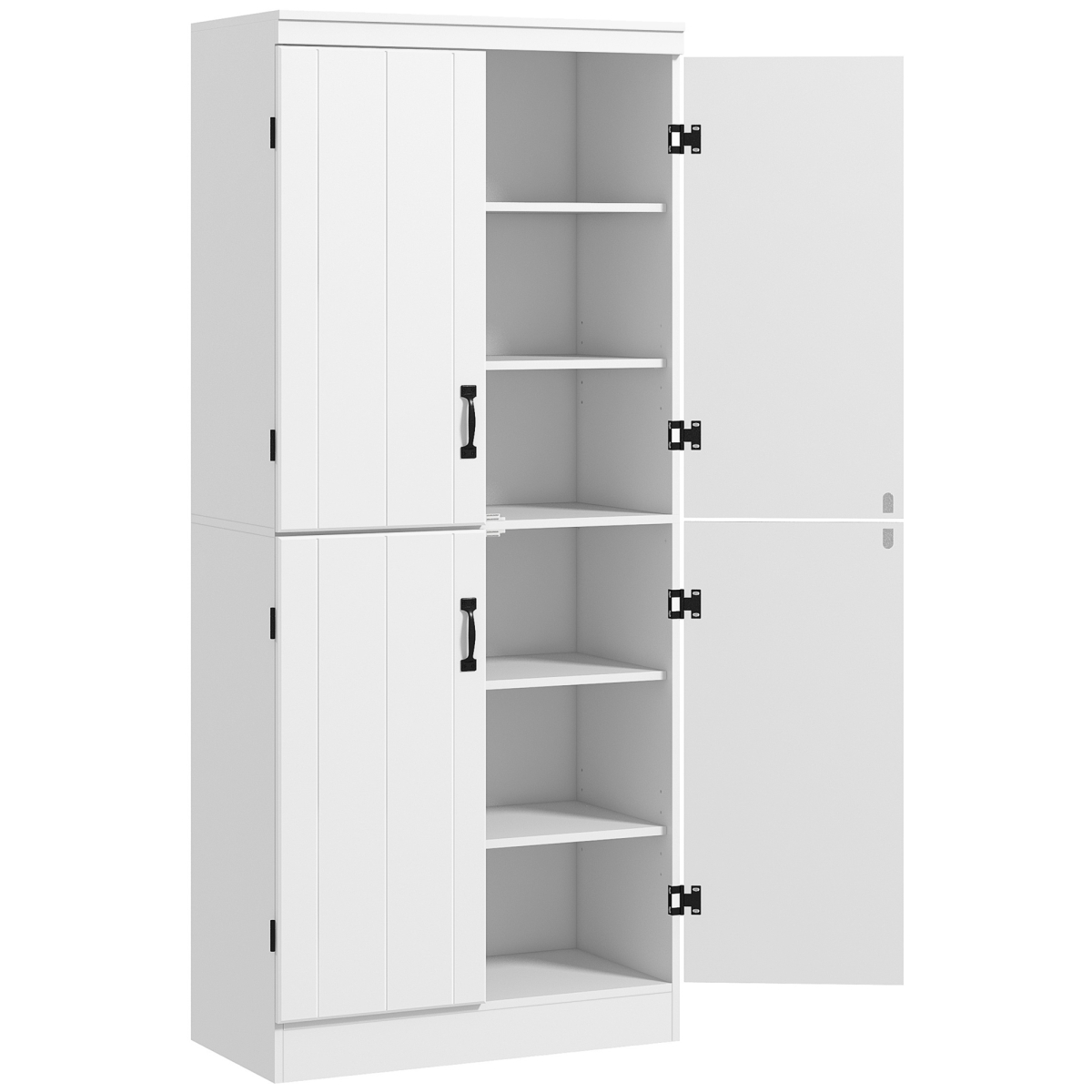 Picture of 212 Main 838-128V81WT 69.5 in. Homcom 6-Tier Storage Kitchen Pantry Cabinet&#44; White