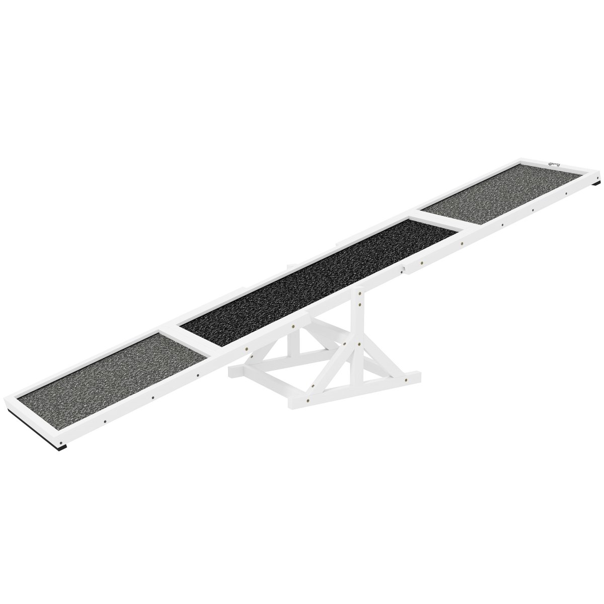 Picture of 212 Main D03-001V01WT 13.8 in. PawHut Wooden Dog Agility Seesaw for Training & Exercise&#44; White