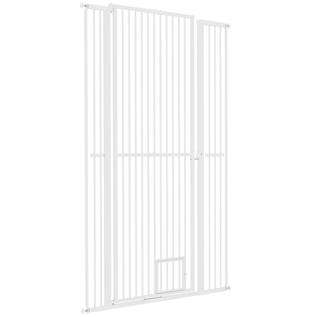 Picture of 212 Main D06-240V11WT 66.9 in. PawHut Extra Tall Pet Gate for Doorway&#44; Hallway&#44; White