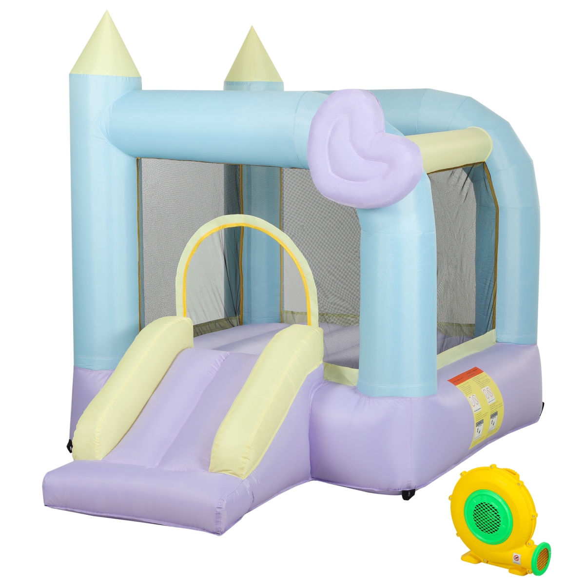 Picture of 212 Main 346-016V80MX 78.7 in. Qaba Inflatable Bounce House for Kids Ages 3 - 8&#44; Multicolor