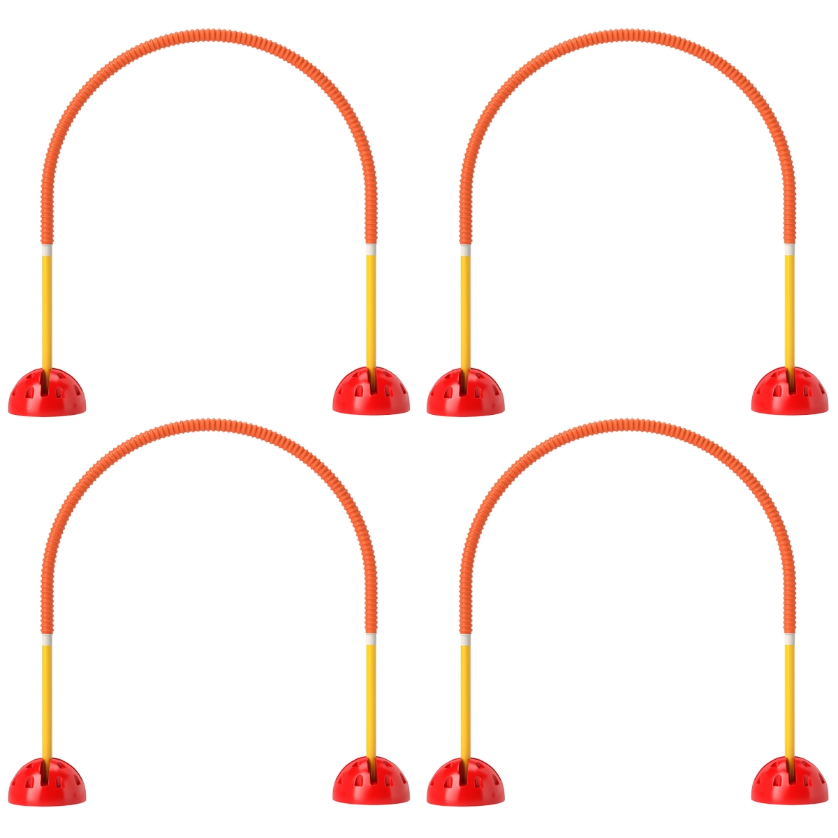 Picture of 212 Main D07-056V00OG 37.4 in. PawHut Dog Agility Equipment & 4 Adjustable Width Doors&#44; Orange & Yellow - 5 Piece