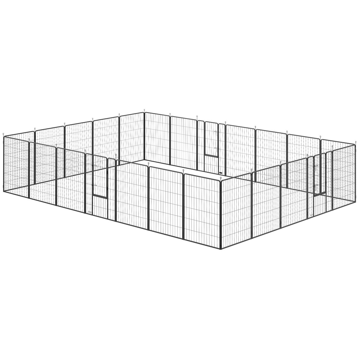 Picture of 212 Main D06-181V02BK 44.5 in. PawHut Dog Playpen for Indoor Outdoor&#44; Black