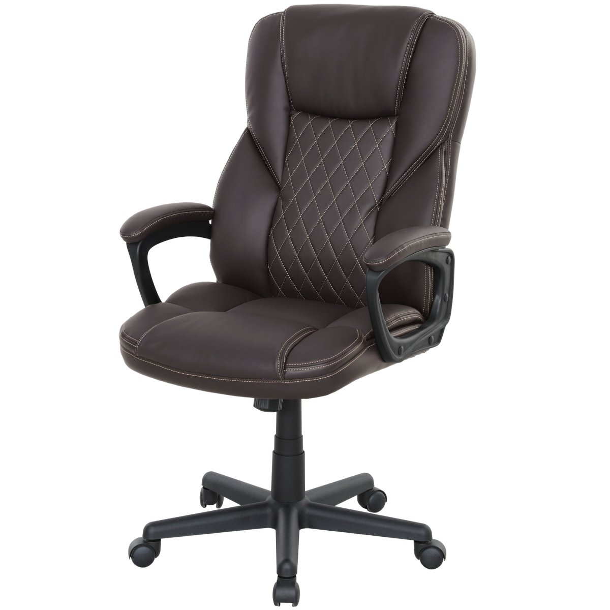 Picture of 212 Main 921-807V00DR 45.3 in. Homcom High Back Ergonomic PU Leather Executive Desk Chair&#44; Brown