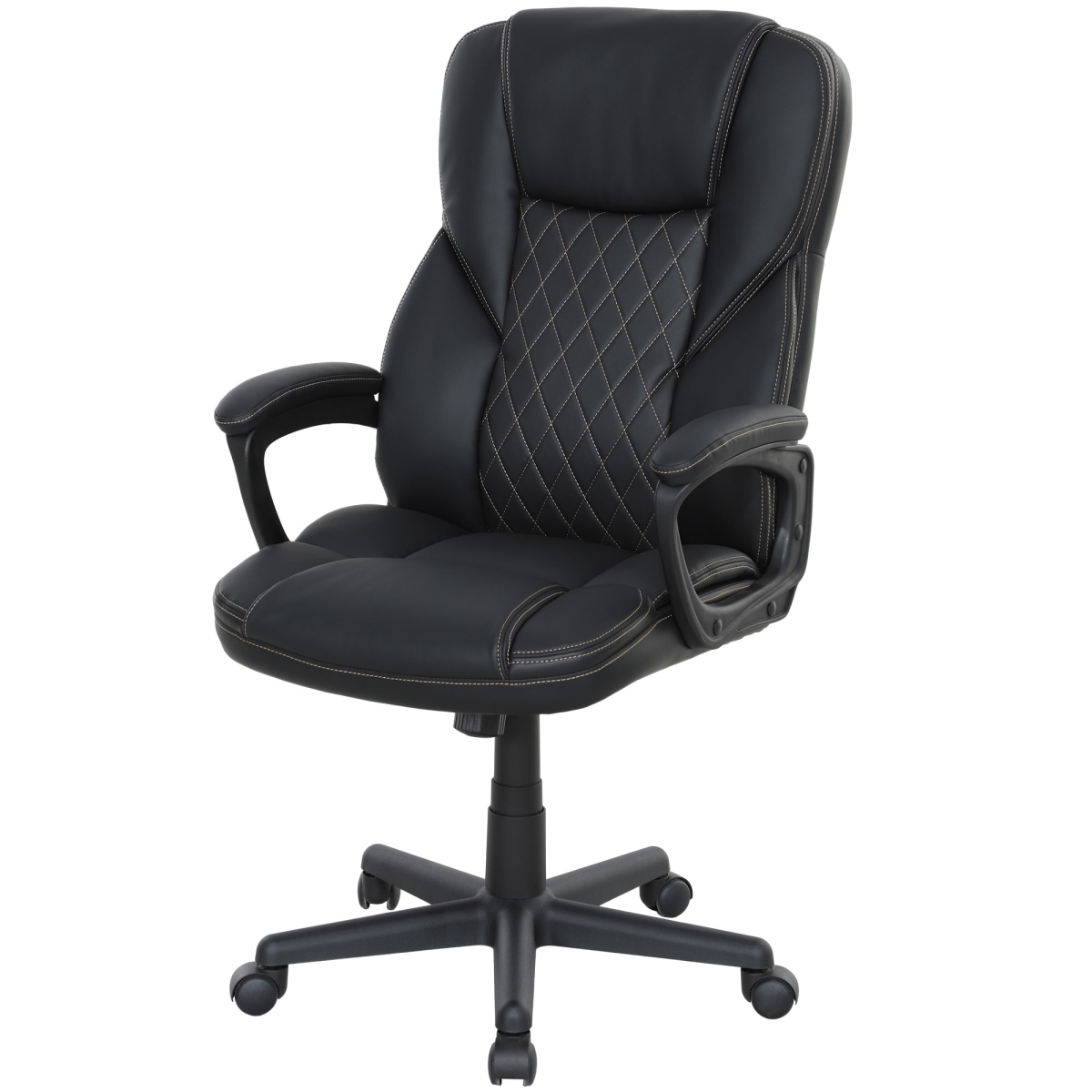 Picture of 212 Main 921-807V00BK 45.3 in. Homcom High Back Ergonomic PU Leather Executive Desk Chair&#44; Black
