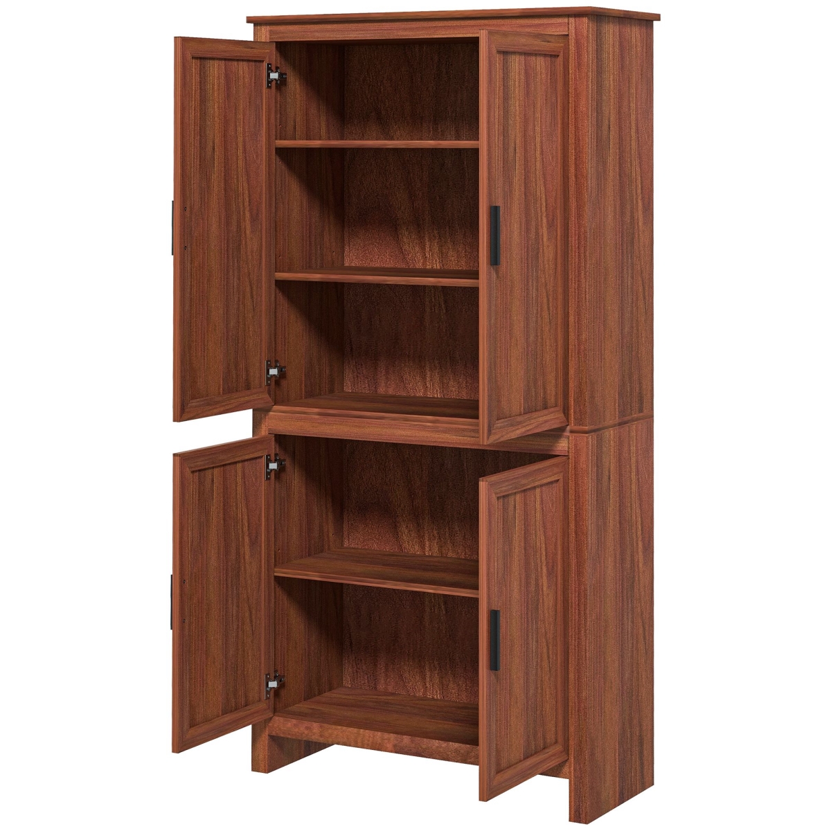 Picture of 212 Main 835-476V81BN 64 in. Homcom 4-Door Kitchen Freestanding Storage Cabinet Pantry&#44; Brown