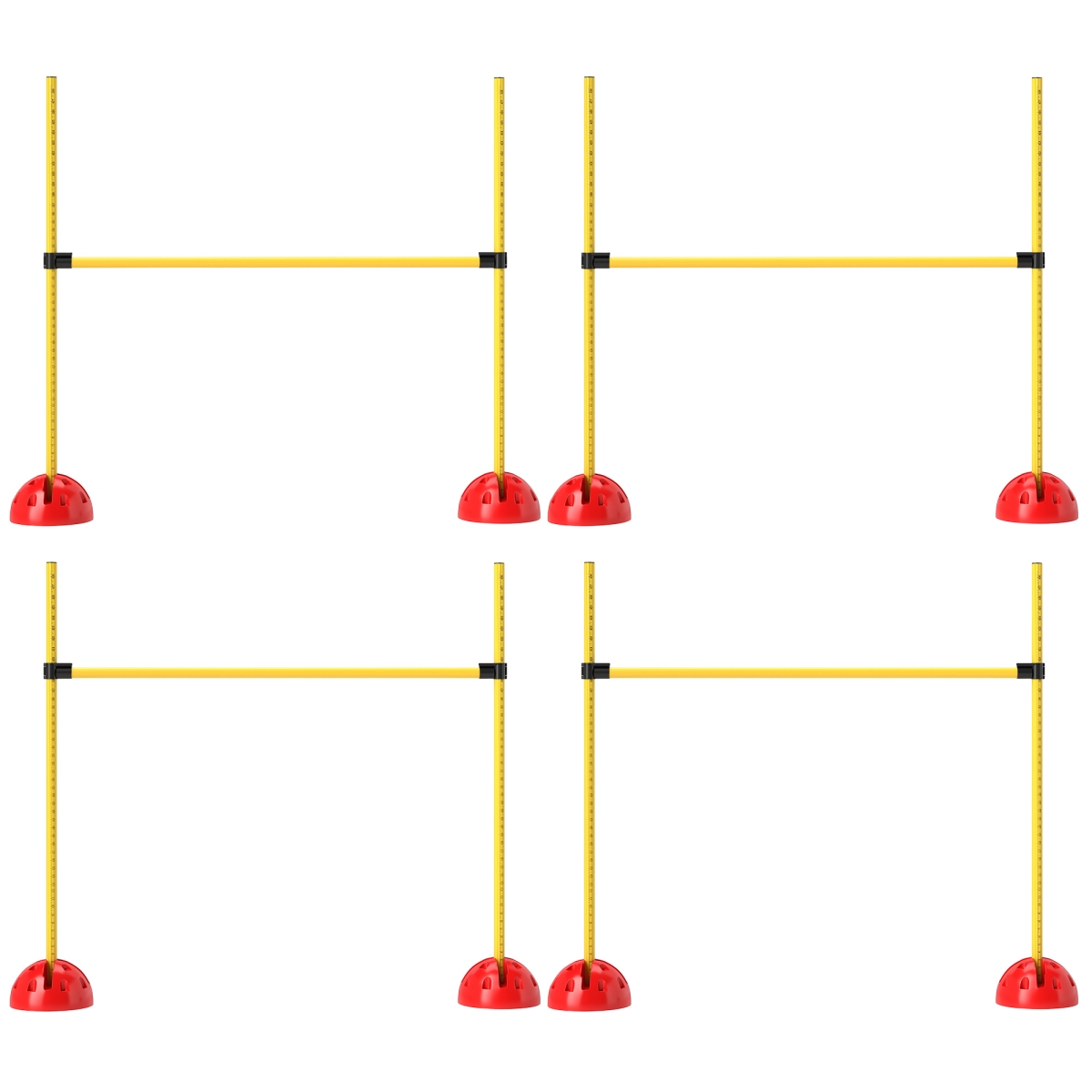 Picture of 212 Main D07-057V00YL PawHut Dog Agility Course Backyard Set with 4 Height Adjustable Jumps - Carry Bag&#44; Yellow - 5 Piece