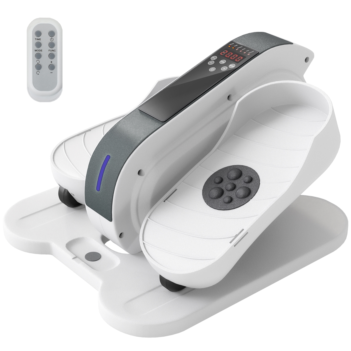 Picture of 212 Main A90-386V80WT Soozier Under Desk Elliptical Machine - Ellipse Leg Exerciser for Seniors with LCD Monitor - Remote Control & 10 Speeds&#44; White