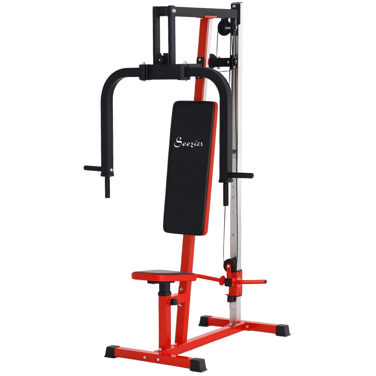 Picture of 212 Main A91-366V00RD Soozier Chest Fly & Chest Press Machine for Back - Pectoral - Rear Deltoid & Shoulder Training&#44; Red