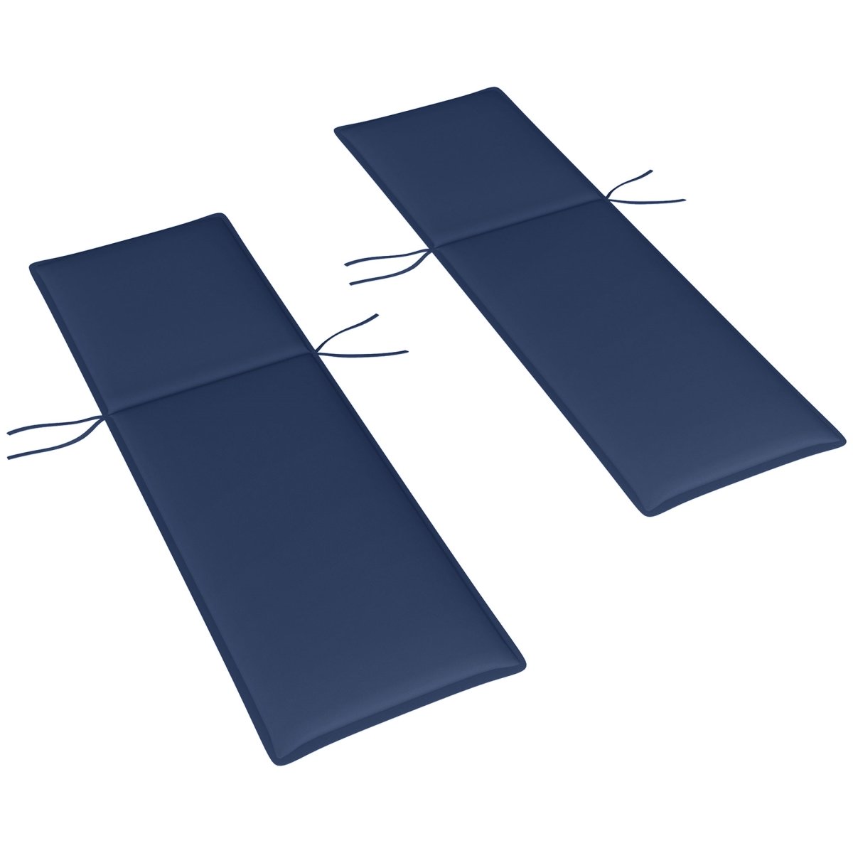 Picture of 212 Main 84G-674V00NU 76 x 23 in. Outsunny Foldable Outdoor Chaise Lounge Cushion Set - UPF50 Plus 200 gsm Fabric&#44; Navy Blue - Set of 2