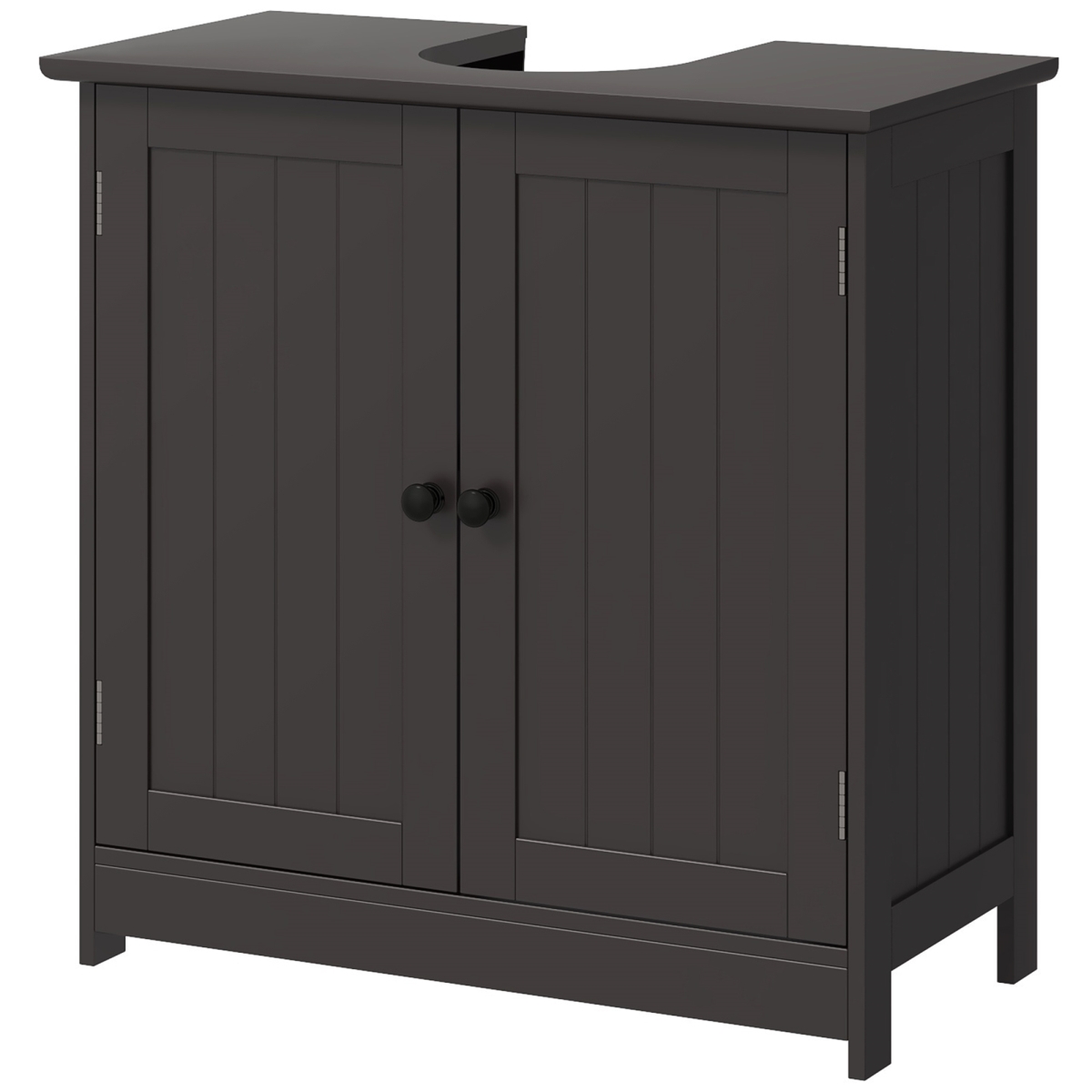 Picture of 212 Main 834-079V80CF HOMCOM Bathroom Vanity Cabinet - Under Sink Bathroom Cabinet with 2 Doors & Adjustable Shelf&#44; Coffee