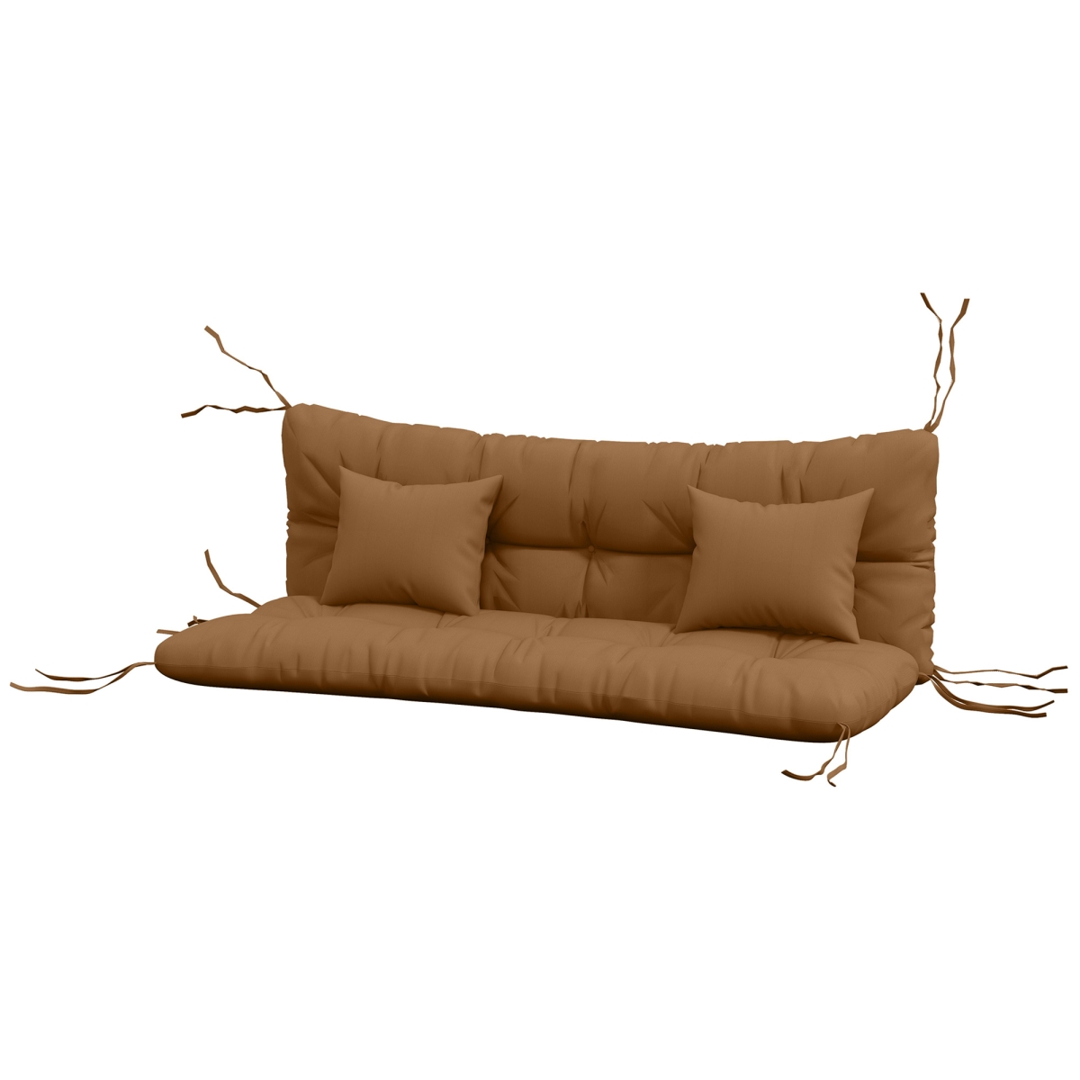 Picture of 212 Main 84G-356V00TN Outsunny Outdoor Cushion Set for Bench Seating Real Comfort Upgrade for Garden & Patio Furniture&#44; Tan